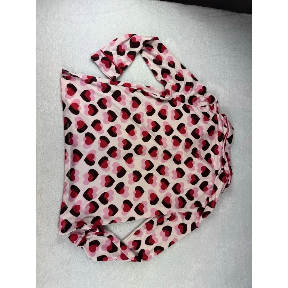 Kate Spade New York Sleep PJ‎ Pajama Set Sizer Small Hearts Prints C089 -6